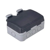 Electrical Double Weatherproof Outdoor Switched Power Socket, IP66 Rated, 13 Amp WPS213